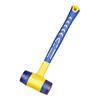 1 doppelseitiger Montagehammer, 25 mm bis 45 mm Gummihammer mit Gummigriff, abnehmbarer isolierter Montagehammer