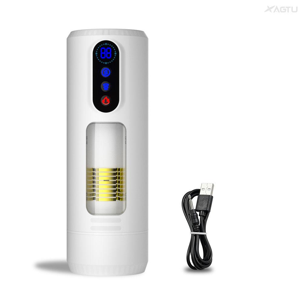 Automatic Telescopic Male Masturbator Cup Thrusting Sucking Piston Masturbation Cup For Men Heating Blowjob Sex Toys Adult Goods