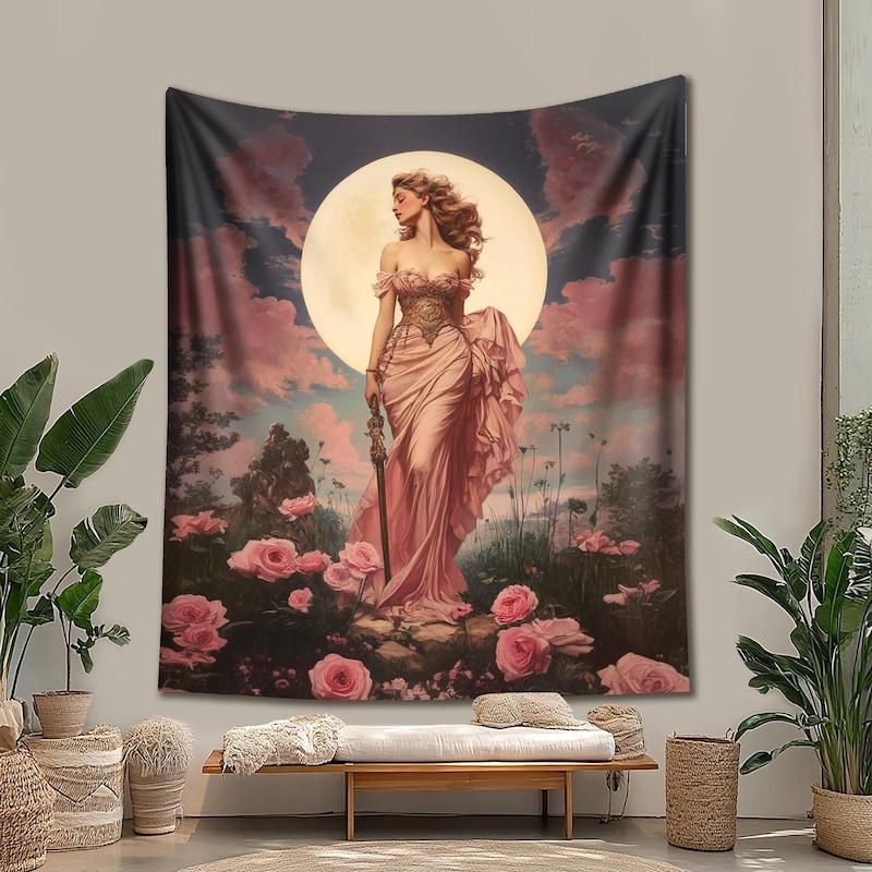 Tapestry Aphrodite goddess Venus witch mythology 75x100 чёрный