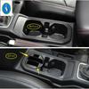 Black Plastic Car Front Seat Water Cup Holder Storage Container Box Cover Interior Accessories For Jeep Wrangler JL 2018 -