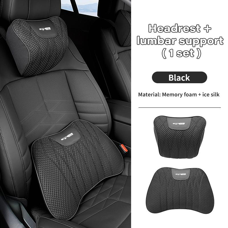 Car Seat Headrest Waist Pillow Mat Lumbar Support Cushion For KIA Rio K5 K2 Sportage Ceed Sorento Picanto Stinger Soul