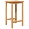 Outdoor Bar Set 3 pcs Untreated Solid Teak Wood