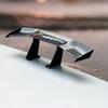 Auto Heckspoiler Mini Spoiler Flügel Kleiner Heckspoiler M LOGO Emblem Dekoration für FIAT Abbas Abarth 500 Panda Bravo Punto Tipo Linea Ducato Freemont