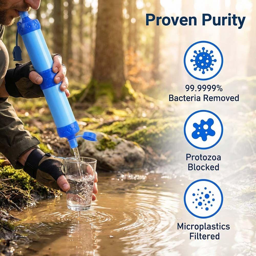 Purifier Purification Water Filter Straw Drinking Water Filtering Straw  Outdoor
