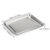 Kitchen Stainless Steel Thicken Food Storage Tray Rectangle Sausage Fruits Dish Hotel Metal Dinnerware Baking Pastry Pans Plate