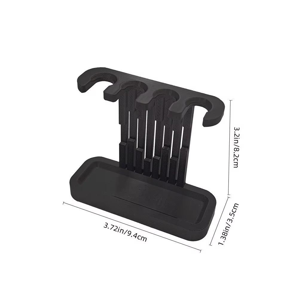 Plastic Toothbrush Head Holder 3D Printed Bathroom Storage Rack Keeps Heads Dry