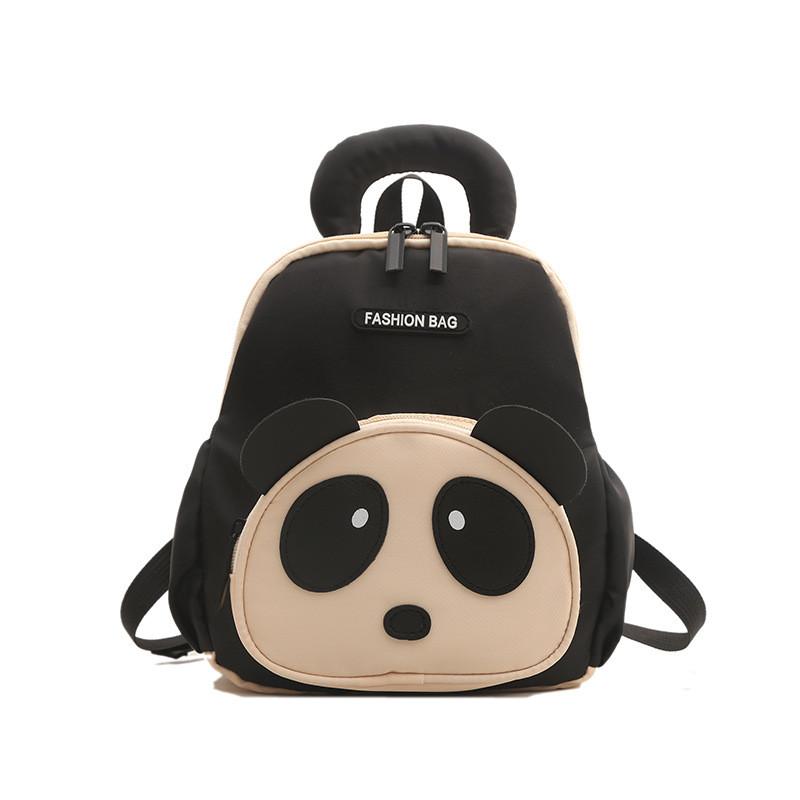 Panda Letter Shaped Backpack Childrens Cartoon Bag Detachable Strap Shoulder
