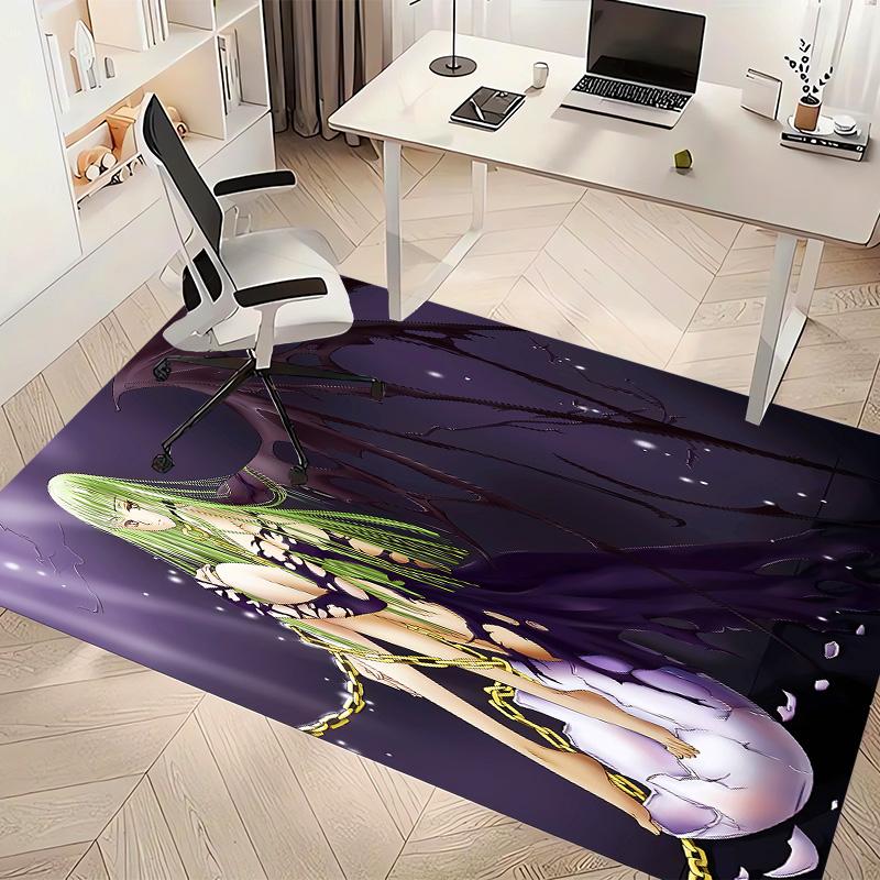 Anime Code Geass Printed Absorbent Washable Carpet,Non-Slip Bathroom Mats,Kitchen Rugs,Living Room Entrance,Camping Picnic Rugs