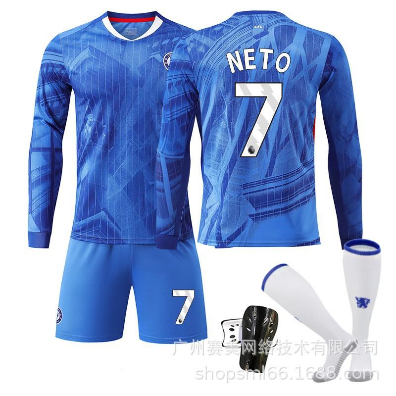 2526 Chelsea Home Long-sleeved Football Uniform Set Children's No. 10 Palmer Jersey 8 Enzo 24