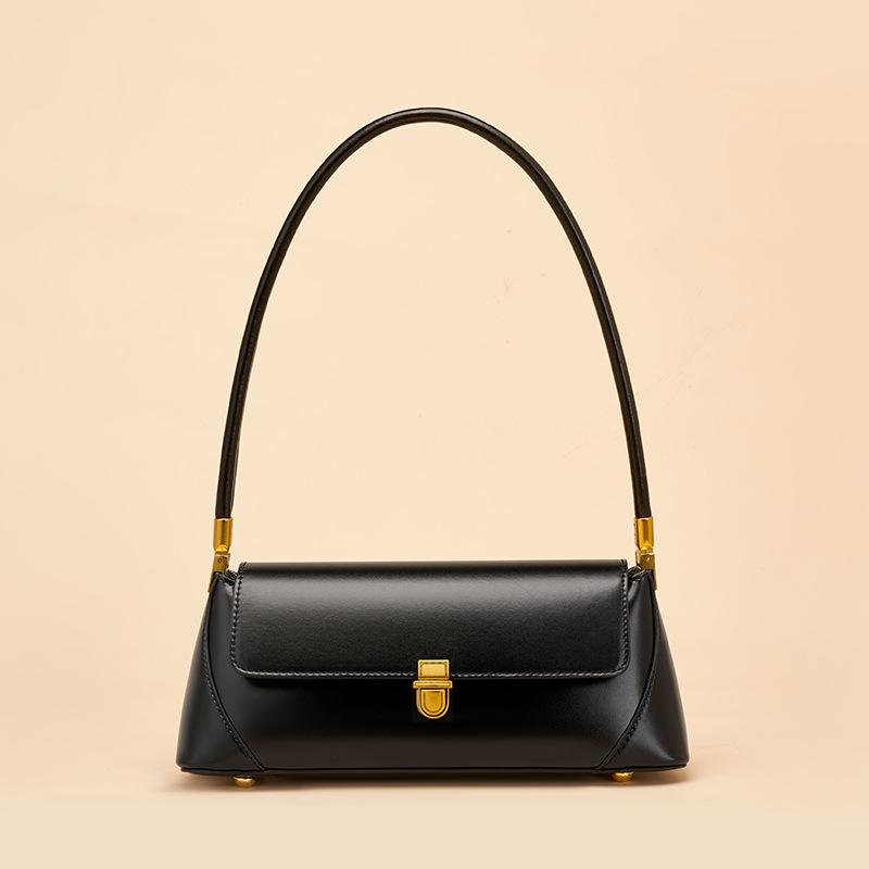 Bolso de Hombro Baguette Francés de Cuero Genuino para Mujer - Colección Verano 2025