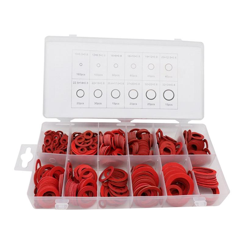 2025+ Boxed Insulating Washer Gasket Red Paper Fast Bus Red Meson Red Paper Flat Pad 600Pc