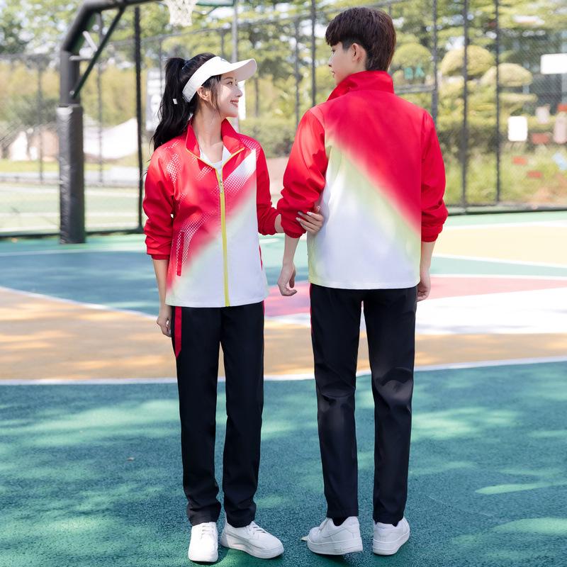 Unisex Spring-Autumn Sportswear Set: Student & Coach Casual Team Uniform