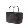 Dragon Diffusion 8811 Black Bamboo Triple Jump Small Tote Bag