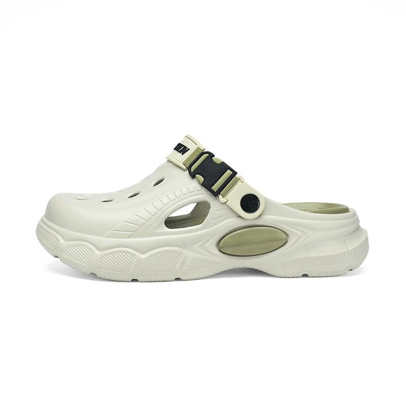 Hole shoes 22 new summer large size outside wear beach wading dual-purpose bag head cool slippers