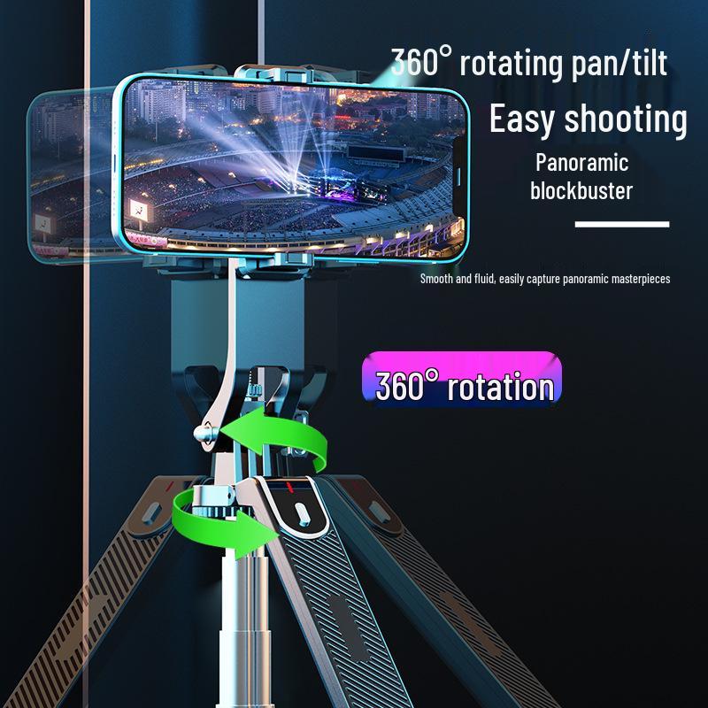 P180 Versatile Selfie Stick & Floor-standing Phone Holder with Bluetooth Remote Control