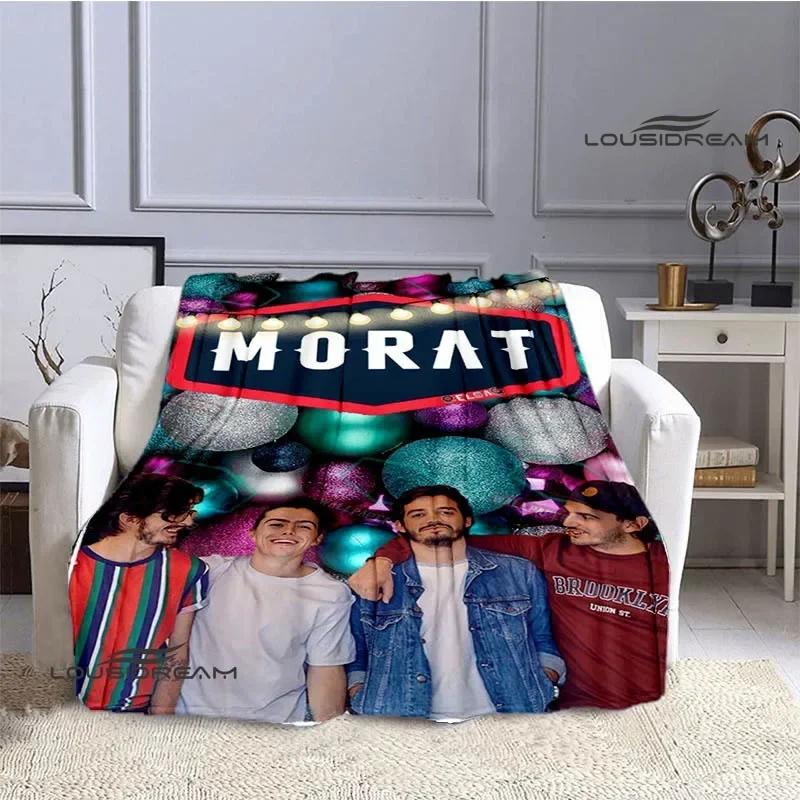 Morat Pop Band Printed Blankets Flange Warm Blanket Soft and Comfortable Blanket Picnic Blankets Bedding Birthday Gift