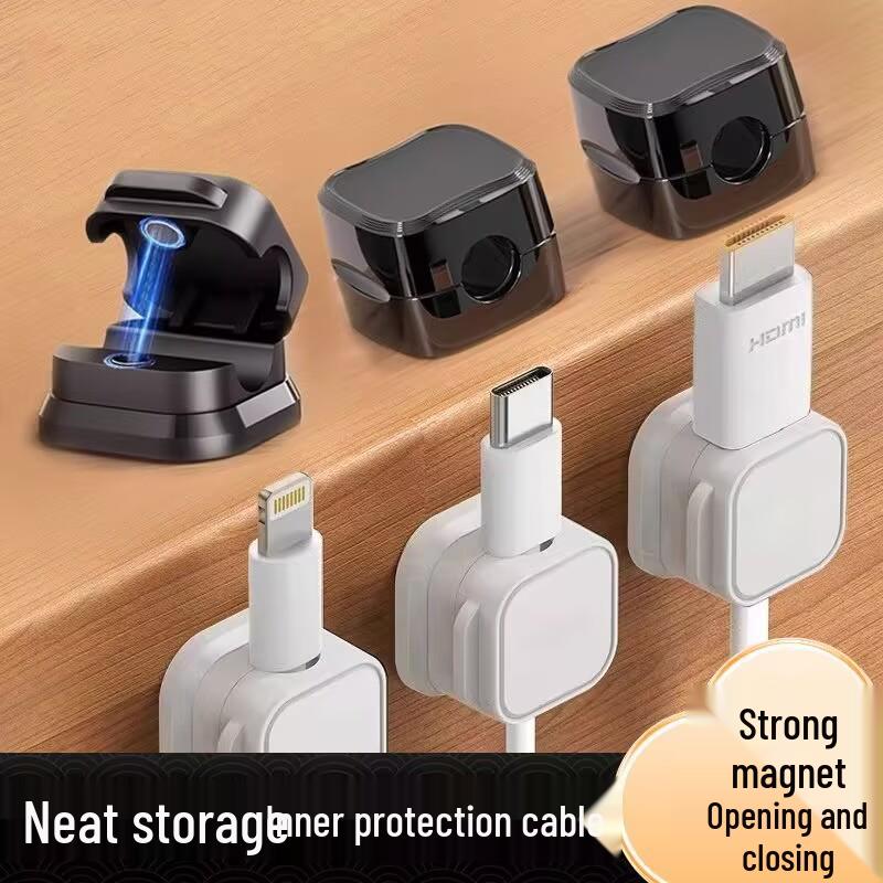 Magnetický organizér kabelů a spona pro správu