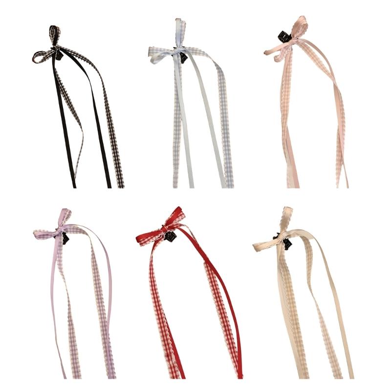 French Style Ribbon Hairpin Hair Ribbon Bow Clip Elegant Barrettes for Women Suitable for Everyday Use
