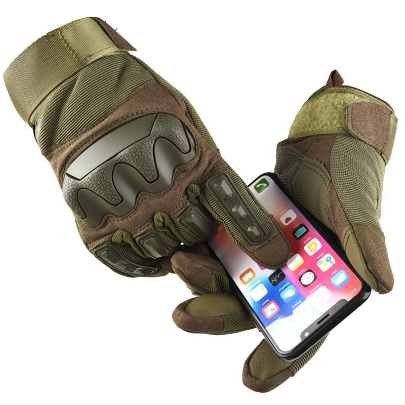 Tactical Gloves Long Finger Outdoor Cycling Sports Fitness Mountaineering Training Field Full Finger Touch Screen Gloves