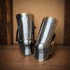 Geflügelter Husar Beinschutz Set Mittelalter Stahl Ritter Beinschienen LARP Cosplay Handgefertigt