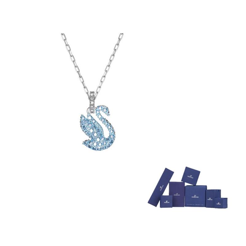 Swarovski Necklaces Womens Blue F-Original brand