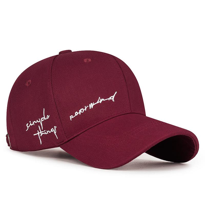 A Versatile Baseball Cap with Embroidered Letters A Sports Sunshade A Street Student Baseball Cap