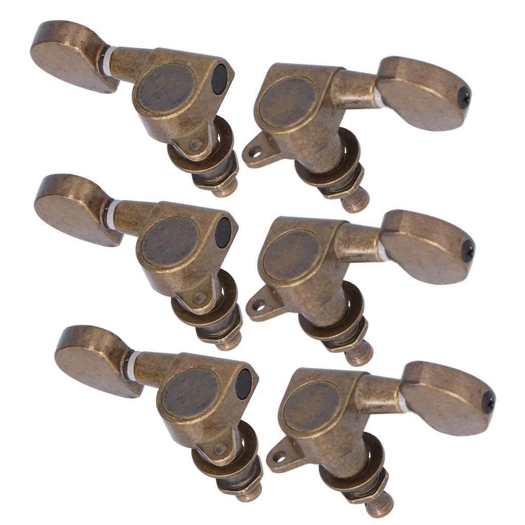 Guitar Locking Tuners Head Knobs Tuning Pegs 3 Left 3 Right Musical Instrument Accessories