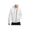 Nike LeBron Basketball Fleece-Lined Plaid Hooded Zip Jacket Men Outerwear White AT3914-121