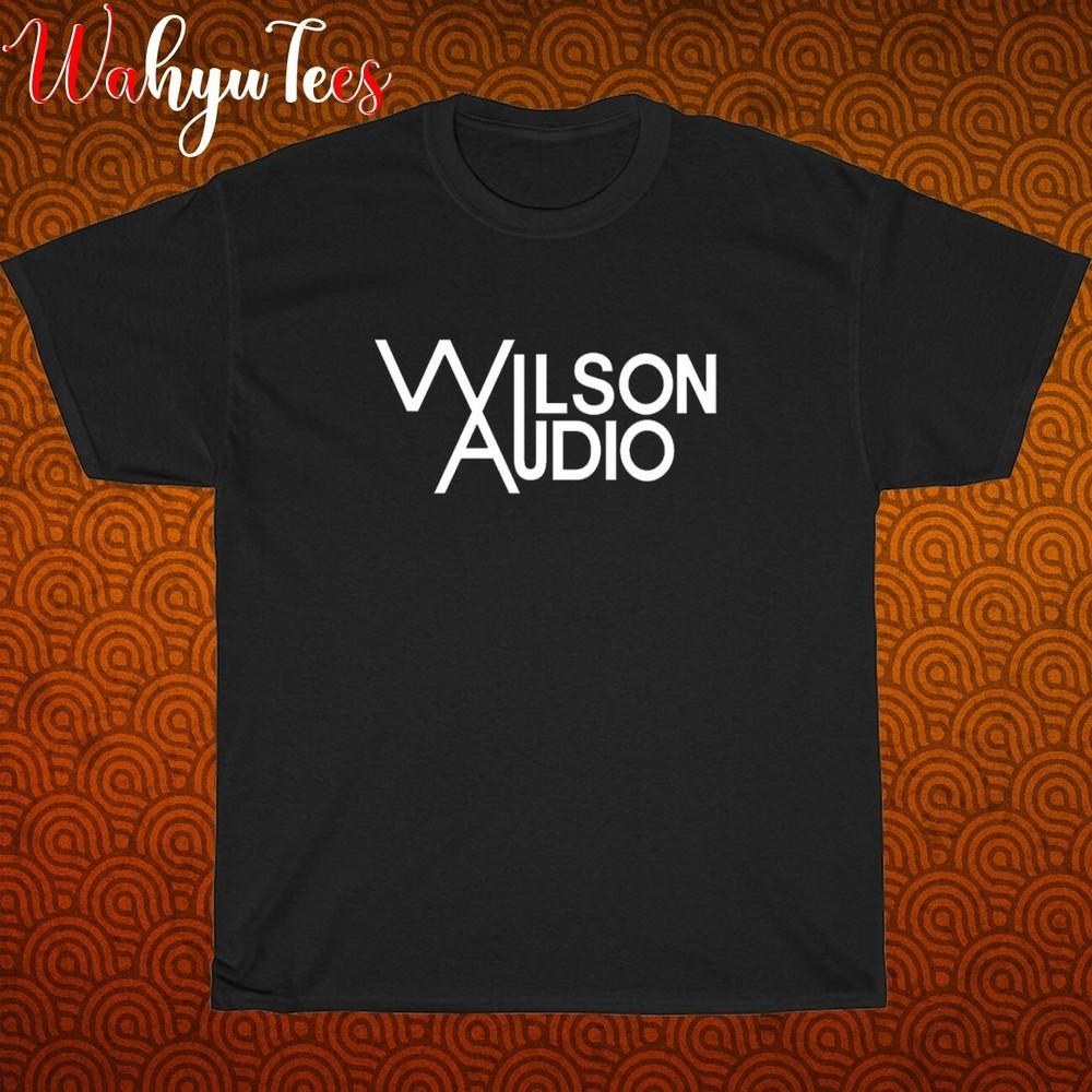 

Новый! Логотип Wilson Audio Черный Серый Темно-синий Белый Размер S-5XL Унисекс Футболка XL
