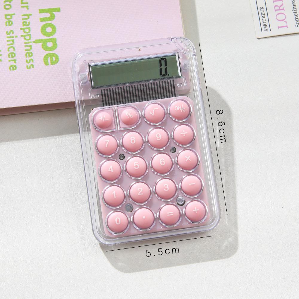 Candy Color Mini Silent Pocket Calculator: Cute, Small, Portable, Perfect for Students