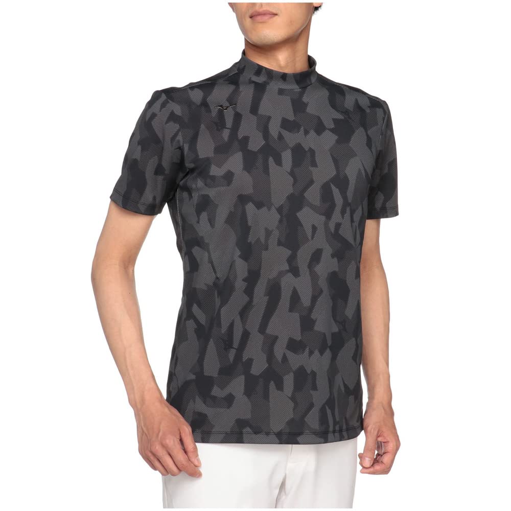 

Одежда для гольфа Ice Touch Intercool Футболка с коротким рукавом и воротником-стойкой Охлаждающая к поту Быстросохнущая Мок M [Mizuno] [Удивительно носить] На ощупь, Впитывающая, Сохнущая, чёрный