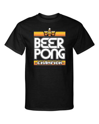 Beer Pong Kampioen Gaming Stijl Grappig Grafisch T-shirt