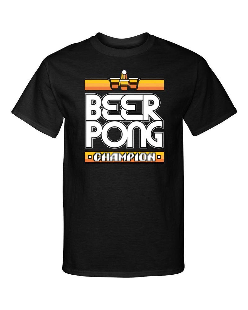 Beer Pong Champion Gaming Style Funny Graphic Tee Shirt T-Shirt