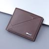 Men's Leather All-in-One Folding Card Holder Wallet with Large Capacity