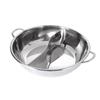 Sige 28CM 201 Stainless Steel Divided Hot Pot (Lidless)
