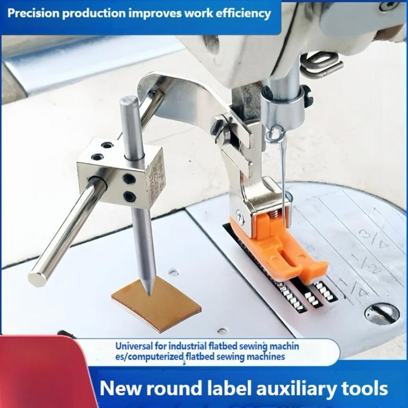 Circle Guide Attachment for Sewing Machine Projects, Metal Marking Rod Set for Round Line Work, Fabric Control, Pattern Tracing, and Sewing Use