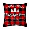 Christmas home decoration pillow cover Merry Christmas Snowman Christmas tree plaid printed cushion cover Sofa room decoration
