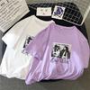 Hirsionsan Punk Short Sleeve Women T Shirt 2020 New Summer Gothic Graphic Tees Streetwear Soft Letter Printed Ladies Cool Tops