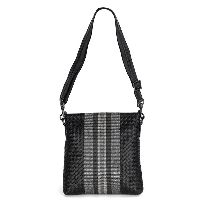 

2023 Мужская Мода Вышитая Сумка Через Плечо из Коровьей Кожи 28*4*27 cm чёрный