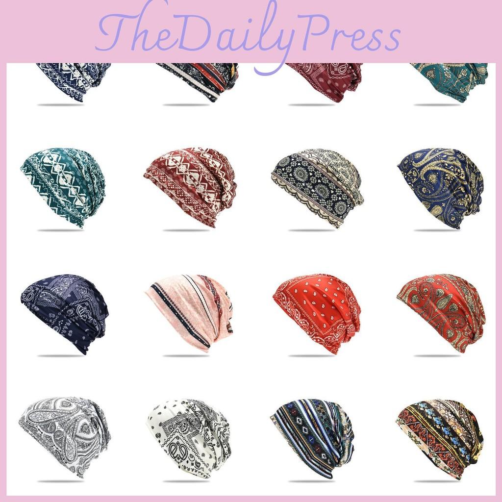 Hat Headscarf Printing Outdoor Breathable Warmth Bean Cap Unisex Hat Fashion
