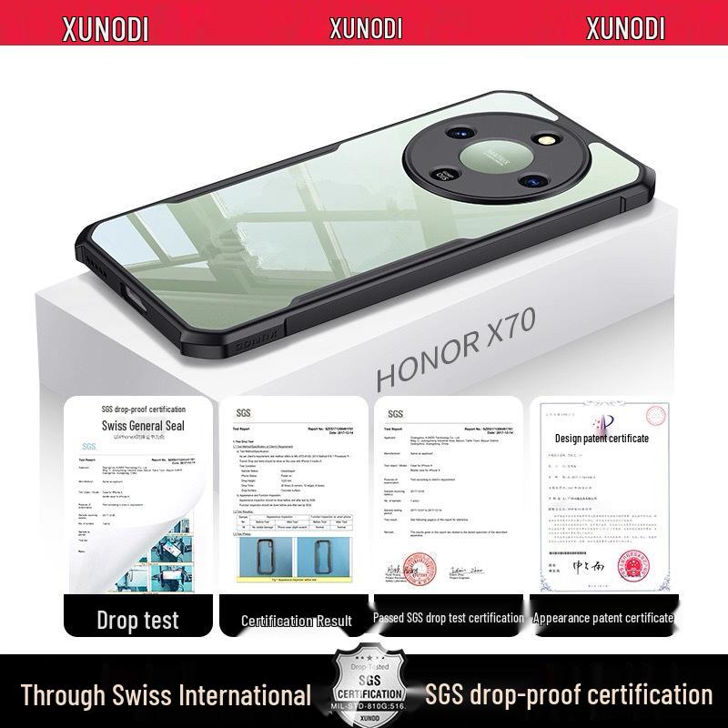 Xundi Silicone Drop-Proof Full Coverage Transparent Case for Honor X9D (Overseas Version)