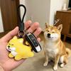 PU Leather Bag Hanging Pendant Cute Car Key Chain Creative Puppy Keychain Bag Charm