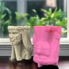 Goddess Gypsum Flower Pot Silicone Resin Mold Epoxy Resin Casting Mold Succulent Vase Cement Mold Candle Holder Mold