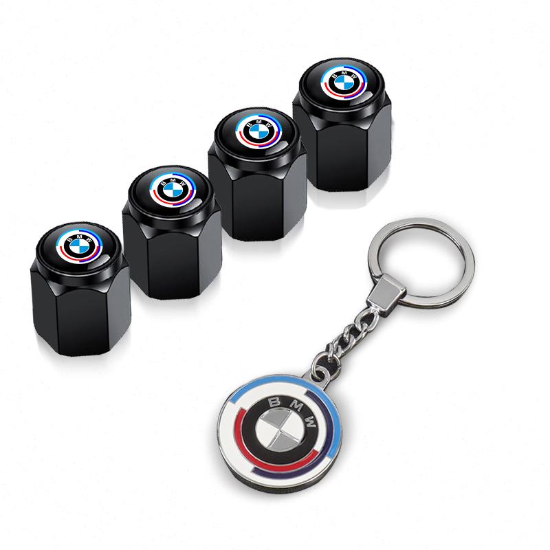 Car Tire Wheel Valve Caps Cover Metal Car Keychain Keyring For BMW i7 X7 G07 LCI iX I20 X1 U11 3 5 7 Series G70 G09 XM Accessory ZX2