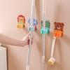 Mop Rack, Broom, Card Holder, Mop Hook, Strong And Seamless, No Punching, Mop Clip, Bathroom Wall Rack, Cartoon Adhesive Hook.