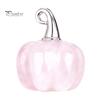 Colorful Pumpkin Charms Natural Crystal Pendant, Mini Carved Stone Charm with Halloween Decorations for Home Metal Hook, Micro Landscape Decor,