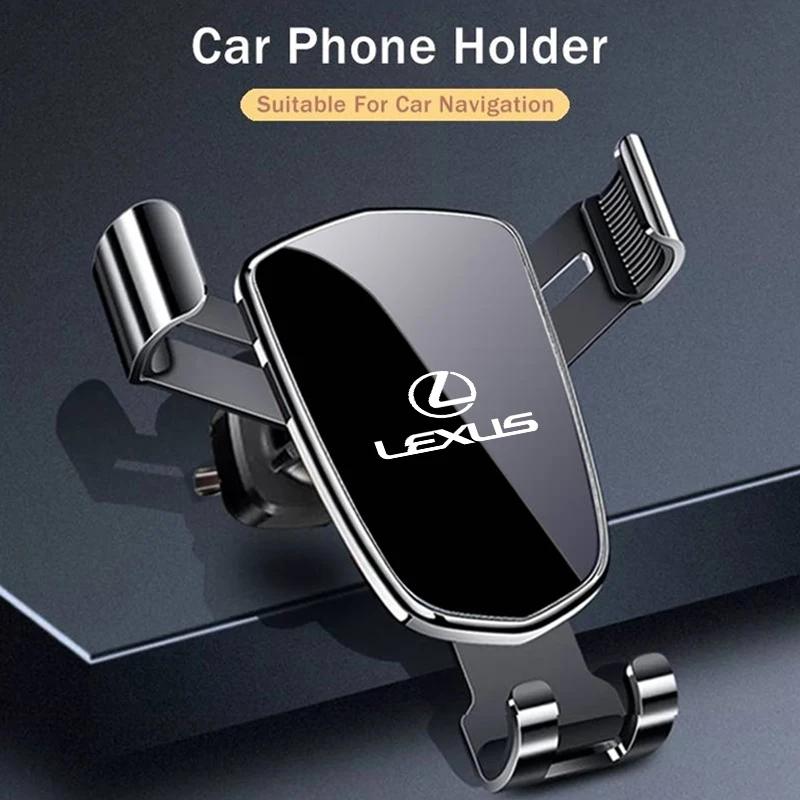 THQP1 Car Accessories Gravity Phone Holder GPS Mount Mobile Support Bracket For Lexus IS250 IS200 CT200h GS300 LS430 RX450h LX570 IS30
