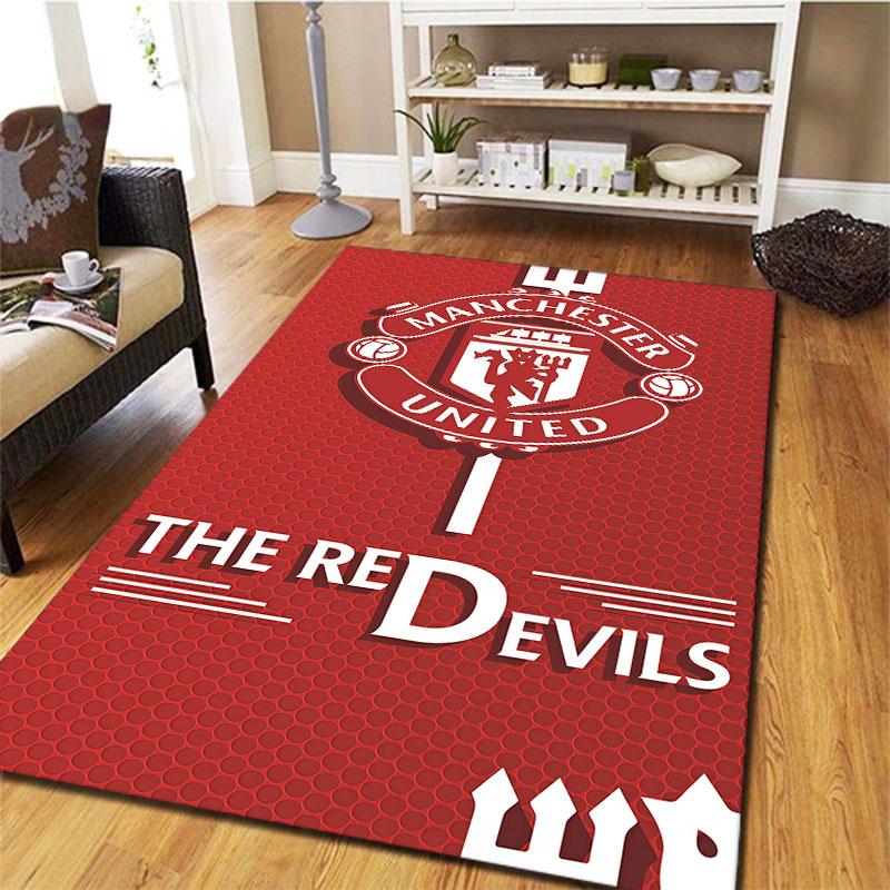 Manchester United F Carpet Rug for Living Room Bedroom Home Sofa Decoration,Kids play Non-slip Floor Mat