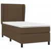 3127928 vidaXL Divan Bed with Mattress Dark Brown 90x190 Cm