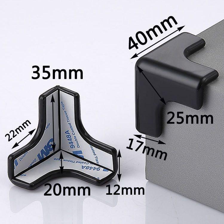 8 adet Yumuşak tutkal çarpışma önleyici köşe şeffaf ev masa dolabı köşe dik açı anti-vuruntu tutkal